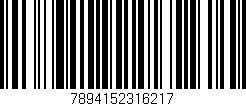 Código de barras (EAN, GTIN, SKU, ISBN): '7894152316217'