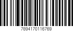 Código de barras (EAN, GTIN, SKU, ISBN): '7894170116769'
