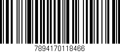 Código de barras (EAN, GTIN, SKU, ISBN): '7894170118466'