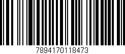 Código de barras (EAN, GTIN, SKU, ISBN): '7894170118473'