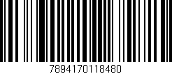 Código de barras (EAN, GTIN, SKU, ISBN): '7894170118480'