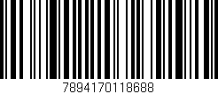 Código de barras (EAN, GTIN, SKU, ISBN): '7894170118688'