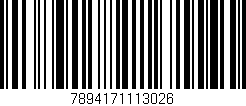 Código de barras (EAN, GTIN, SKU, ISBN): '7894171113026'