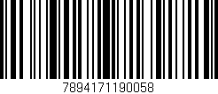 Código de barras (EAN, GTIN, SKU, ISBN): '7894171190058'