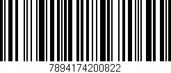 Código de barras (EAN, GTIN, SKU, ISBN): '7894174200822'