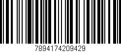 Código de barras (EAN, GTIN, SKU, ISBN): '7894174209429'