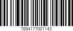 Código de barras (EAN, GTIN, SKU, ISBN): '7894177001143'