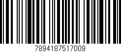 Código de barras (EAN, GTIN, SKU, ISBN): '7894187517009'