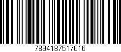 Código de barras (EAN, GTIN, SKU, ISBN): '7894187517016'