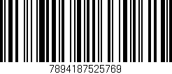 Código de barras (EAN, GTIN, SKU, ISBN): '7894187525769'
