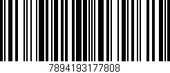 Código de barras (EAN, GTIN, SKU, ISBN): '7894193177808'