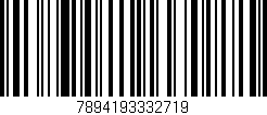 Código de barras (EAN, GTIN, SKU, ISBN): '7894193332719'