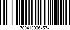 Código de barras (EAN, GTIN, SKU, ISBN): '7894193364574'