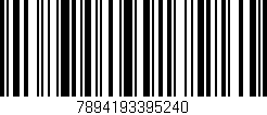 Código de barras (EAN, GTIN, SKU, ISBN): '7894193395240'