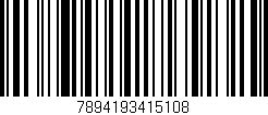 Código de barras (EAN, GTIN, SKU, ISBN): '7894193415108'