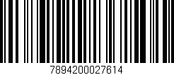 Código de barras (EAN, GTIN, SKU, ISBN): '7894200027614'
