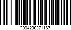 Código de barras (EAN, GTIN, SKU, ISBN): '7894200071167'