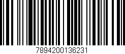 Código de barras (EAN, GTIN, SKU, ISBN): '7894200136231'