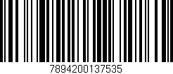 Código de barras (EAN, GTIN, SKU, ISBN): '7894200137535'
