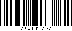 Código de barras (EAN, GTIN, SKU, ISBN): '7894200177067'
