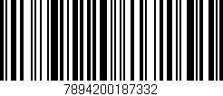 Código de barras (EAN, GTIN, SKU, ISBN): '7894200187332'