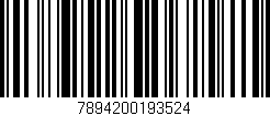Código de barras (EAN, GTIN, SKU, ISBN): '7894200193524'