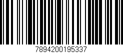 Código de barras (EAN, GTIN, SKU, ISBN): '7894200195337'