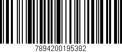 Código de barras (EAN, GTIN, SKU, ISBN): '7894200195382'