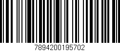 Código de barras (EAN, GTIN, SKU, ISBN): '7894200195702'