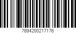Código de barras (EAN, GTIN, SKU, ISBN): '7894200217176'