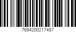 Código de barras (EAN, GTIN, SKU, ISBN): '7894200217497'