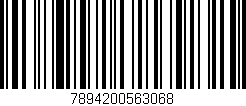 Código de barras (EAN, GTIN, SKU, ISBN): '7894200563068'