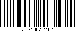 Código de barras (EAN, GTIN, SKU, ISBN): '7894200701187'