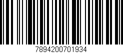 Código de barras (EAN, GTIN, SKU, ISBN): '7894200701934'