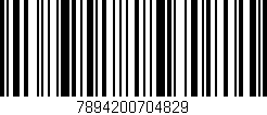 Código de barras (EAN, GTIN, SKU, ISBN): '7894200704829'
