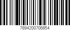 Código de barras (EAN, GTIN, SKU, ISBN): '7894200706854'