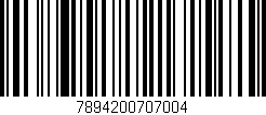 Código de barras (EAN, GTIN, SKU, ISBN): '7894200707004'