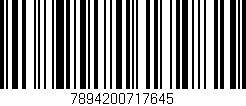 Código de barras (EAN, GTIN, SKU, ISBN): '7894200717645'