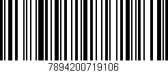 Código de barras (EAN, GTIN, SKU, ISBN): '7894200719106'