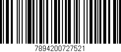 Código de barras (EAN, GTIN, SKU, ISBN): '7894200727521'