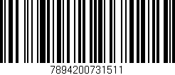 Código de barras (EAN, GTIN, SKU, ISBN): '7894200731511'