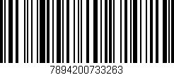 Código de barras (EAN, GTIN, SKU, ISBN): '7894200733263'