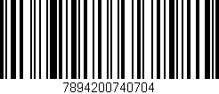 Código de barras (EAN, GTIN, SKU, ISBN): '7894200740704'