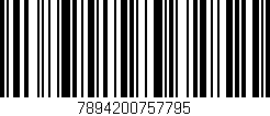 Código de barras (EAN, GTIN, SKU, ISBN): '7894200757795'