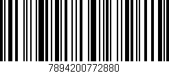 Código de barras (EAN, GTIN, SKU, ISBN): '7894200772880'
