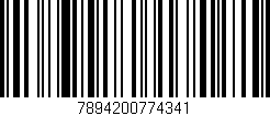 Código de barras (EAN, GTIN, SKU, ISBN): '7894200774341'