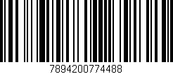Código de barras (EAN, GTIN, SKU, ISBN): '7894200774488'