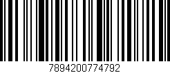Código de barras (EAN, GTIN, SKU, ISBN): '7894200774792'