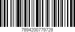 Código de barras (EAN, GTIN, SKU, ISBN): '7894200779728'