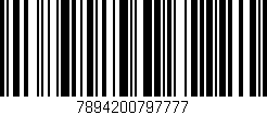 Código de barras (EAN, GTIN, SKU, ISBN): '7894200797777'